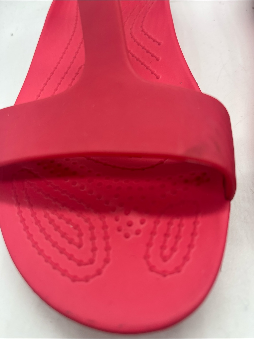 Crocs Serena Sandal/flip Flop Womens Size:5 T-Strap Comfort Watermelon Pink - Picture 4 of 8